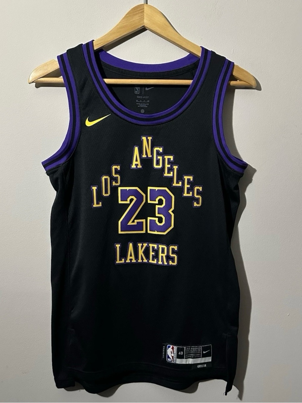 Nike LeBron James Los Angeles Lakers Swingman City Edition NBA Jersey Size Small
